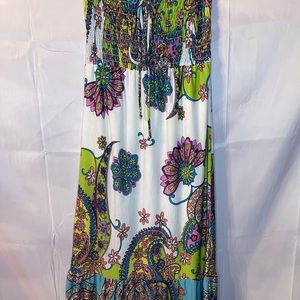 6 degrees strapless sun dress